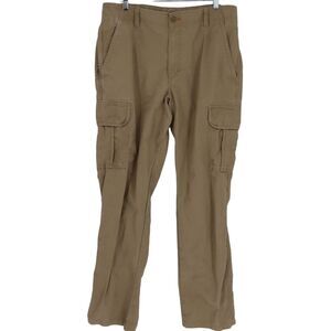 L.L. Bean Men's Natural Fit Outdoor Cargo Cotton Pants Size 35 X 34 Rigid Hiking